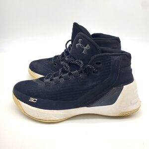 UNDER ARMOUR CURRY 3 Basketball Sneakers Size 7 Youth Shoes Black